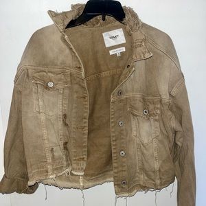 Oversized cropped jacket